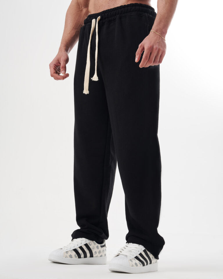 Black Straight Sweatpants