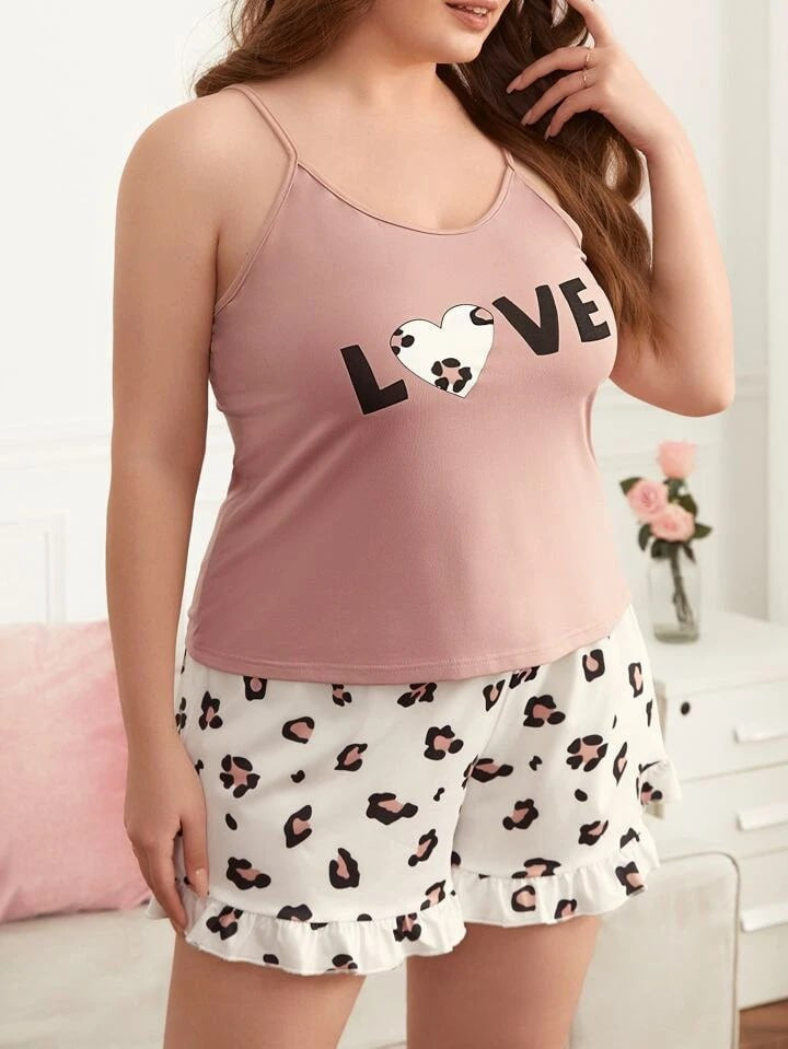 Pink "LOVE" Leopard