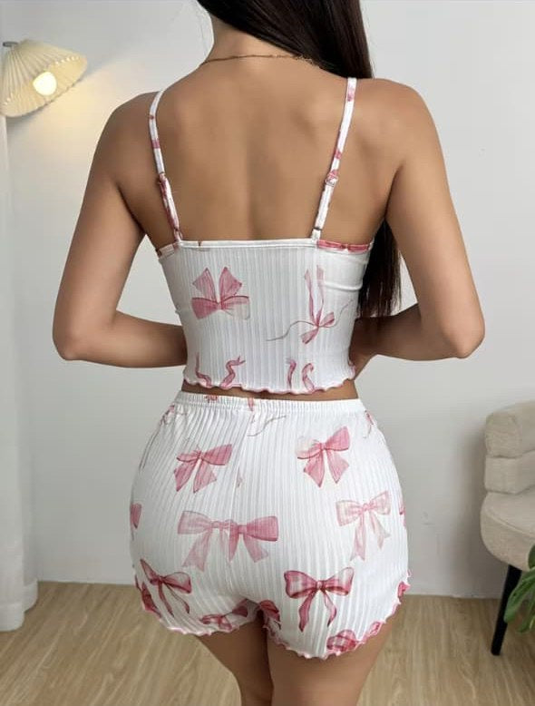 White Pink Bows