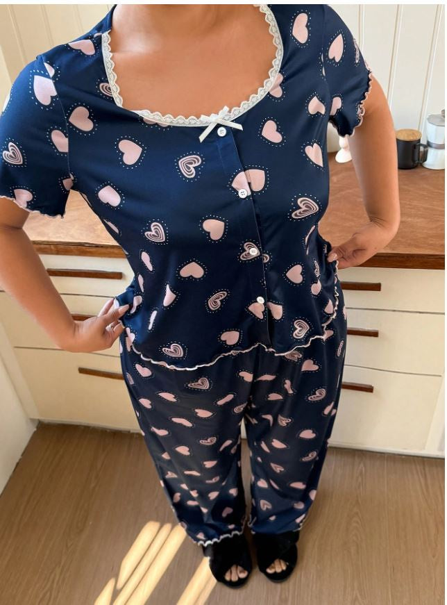 Navy Blue Hearts