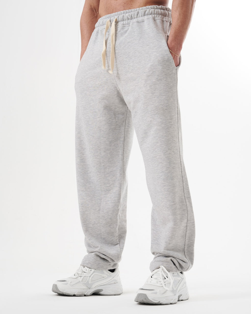 Gray Straight Sweatpants