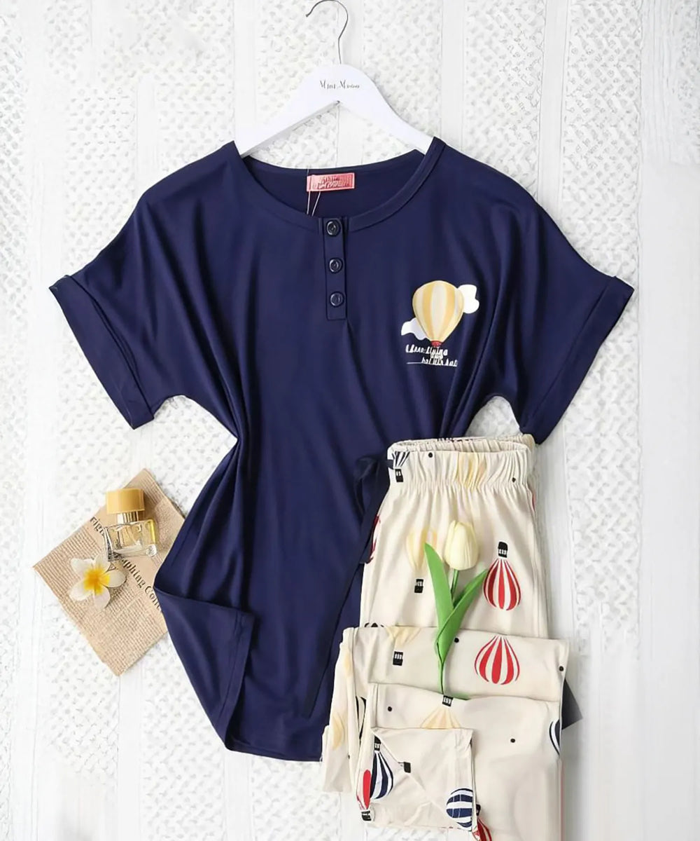 Navy & Hot Air Balloon