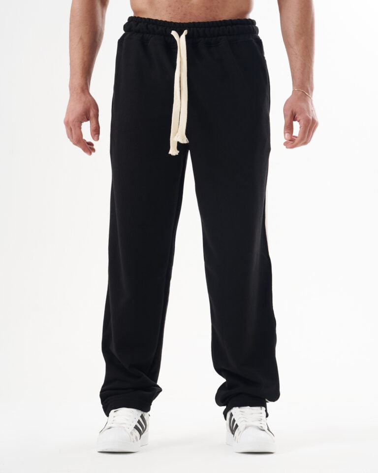 Black Straight Sweatpants