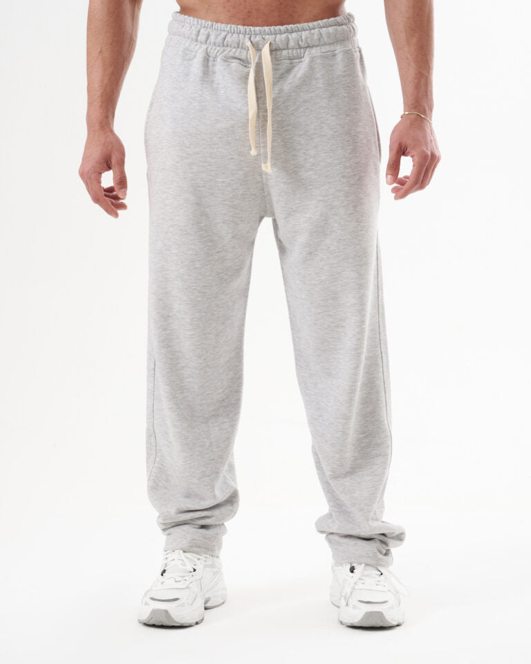 Gray Straight Sweatpants