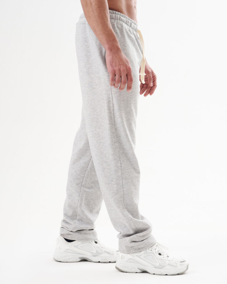 Gray Straight Sweatpants