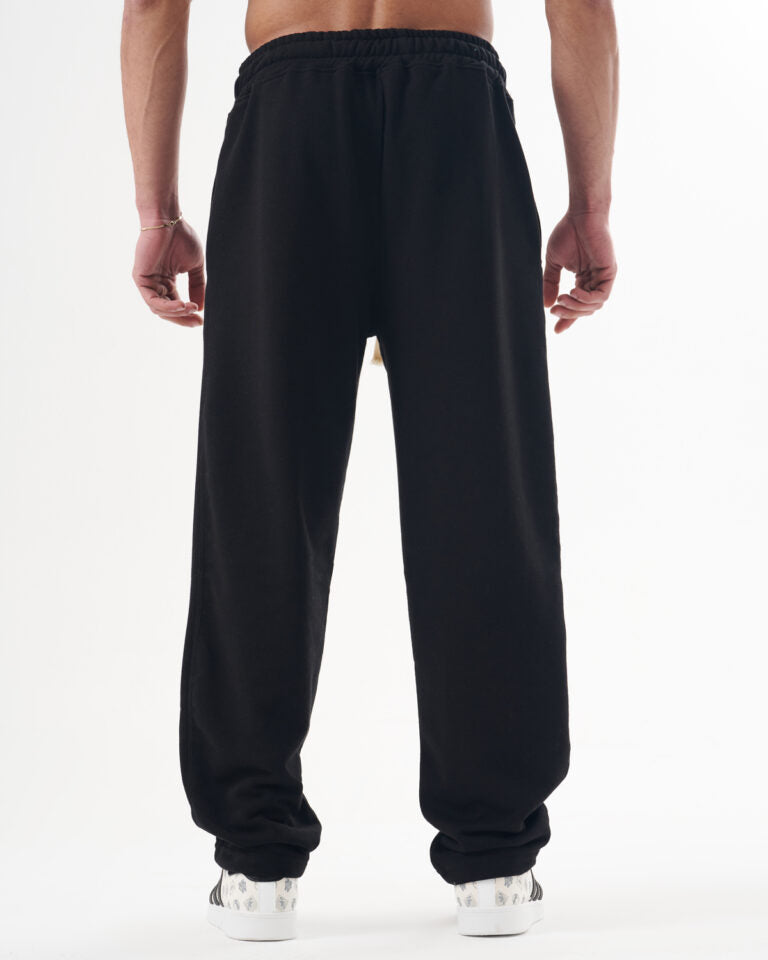 Black Straight Sweatpants