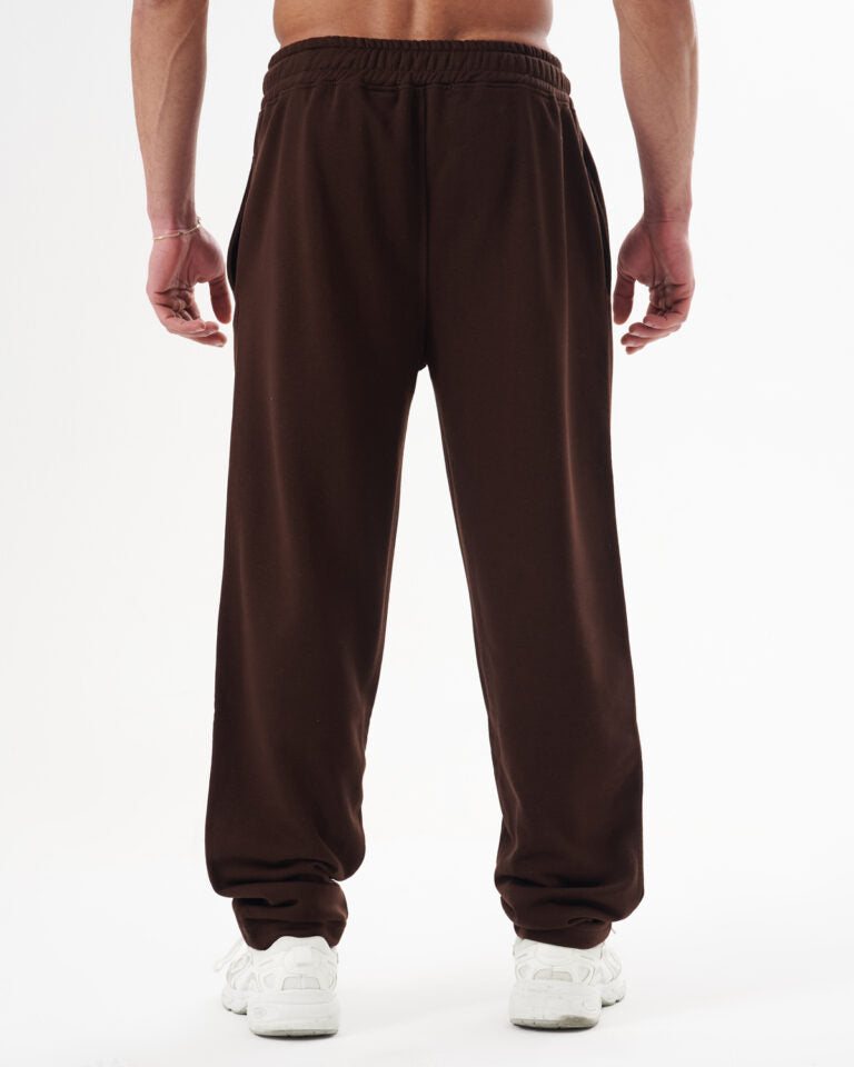 Brown Straight Sweatpants