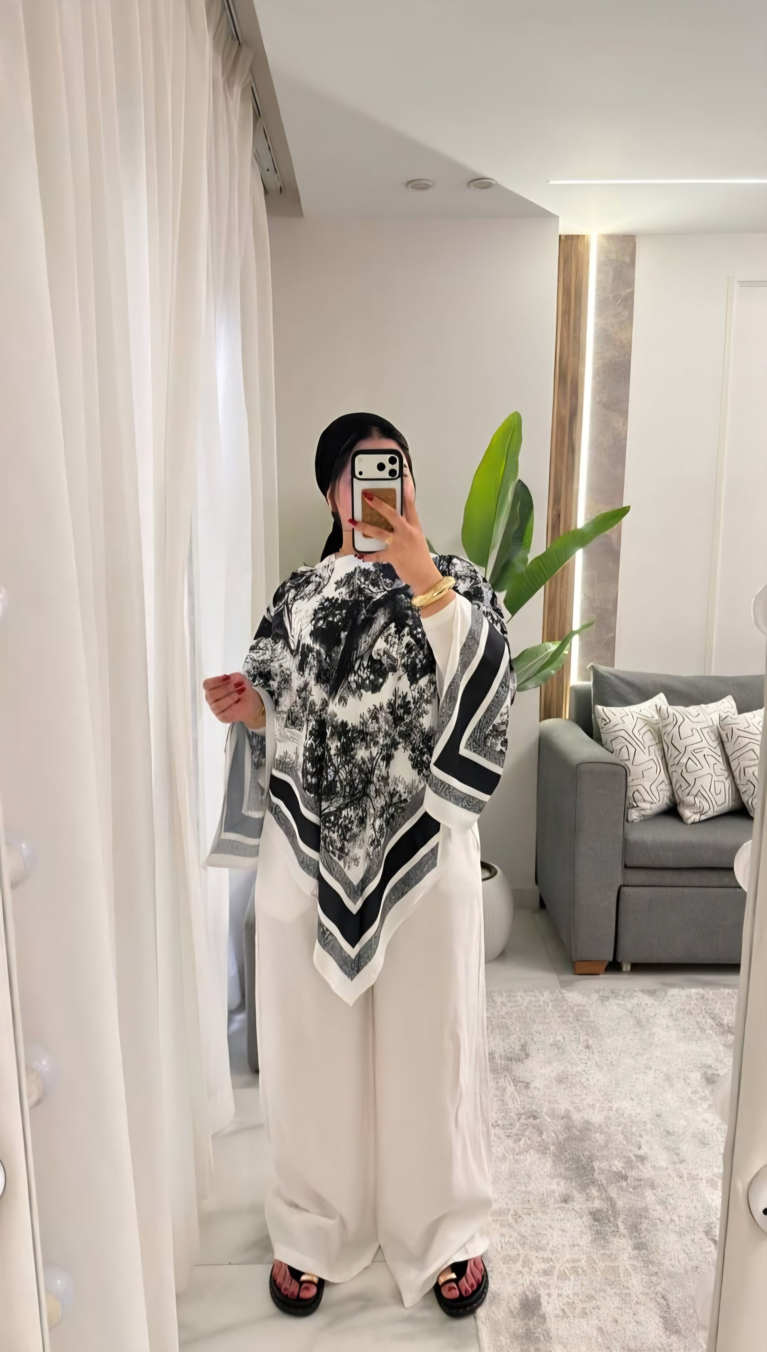 Toile de Jouy & Satin Vibes Blouse