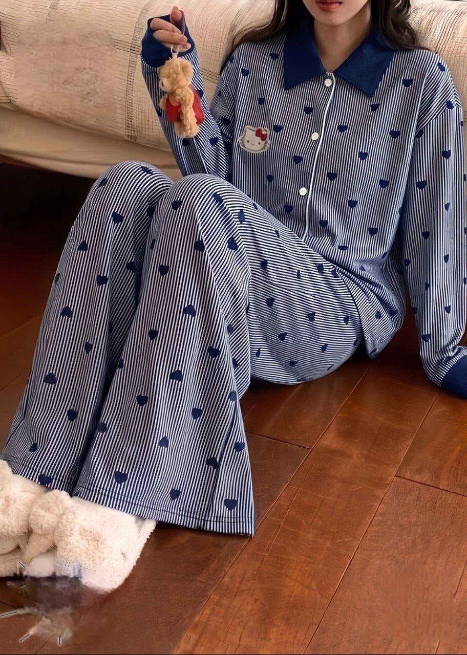 Stripe Hearts Hello Kitty Set
