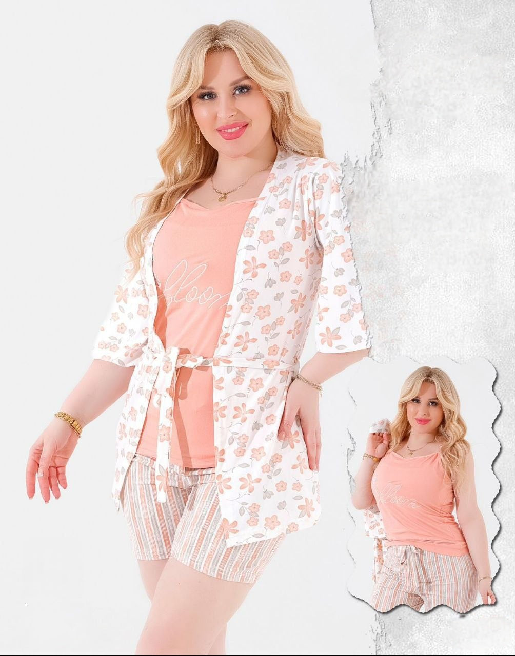 Mint Green Floral Set