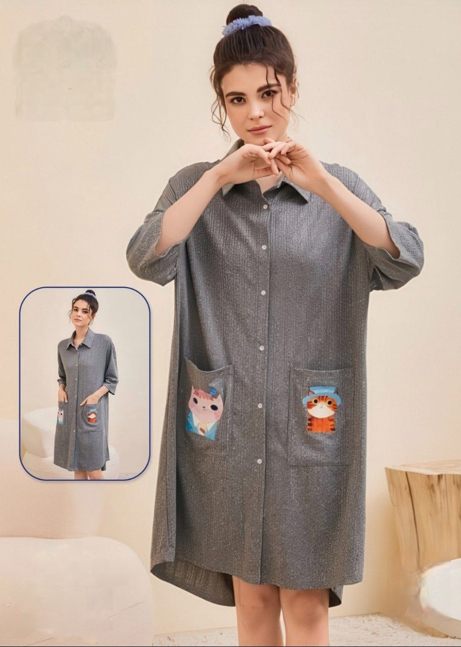 Cat Ribbed Shirt Casha