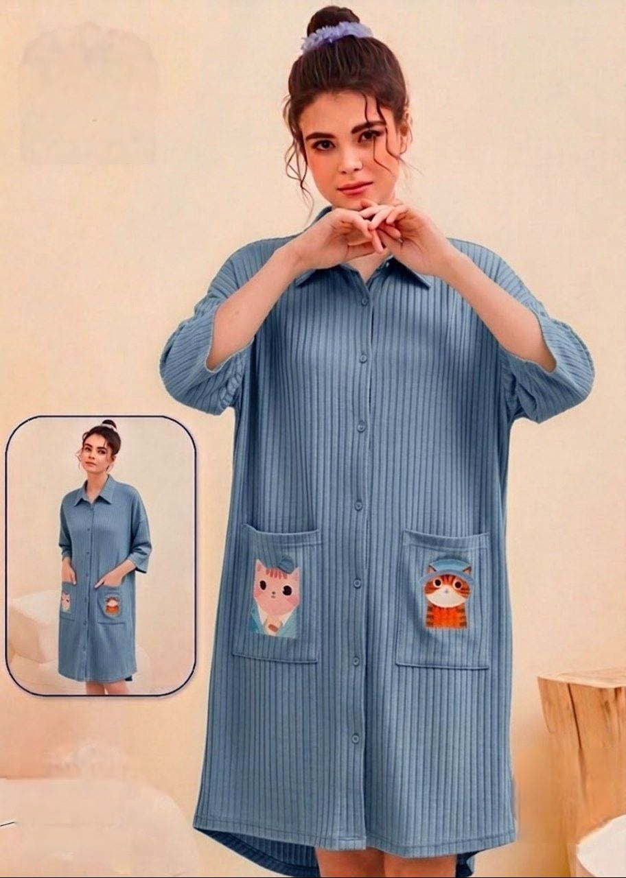 Cat Ribbed Shirt Casha