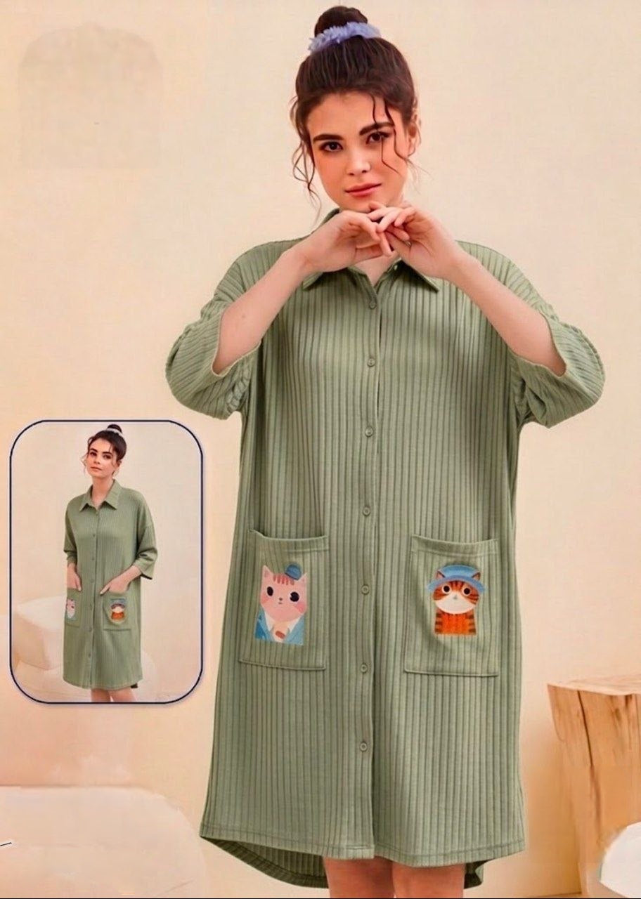 Cat Ribbed Shirt Casha