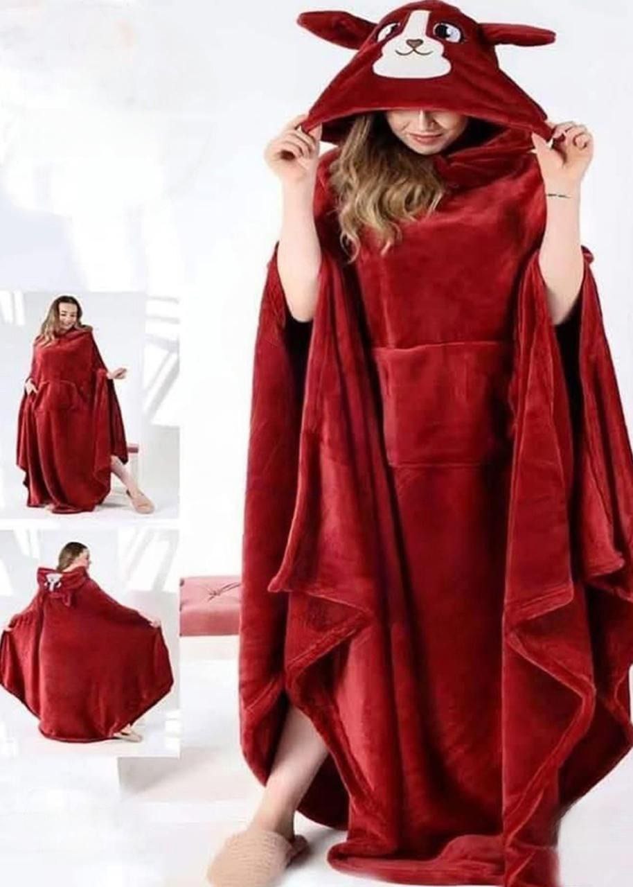 Cute Bear Hooded Blanket