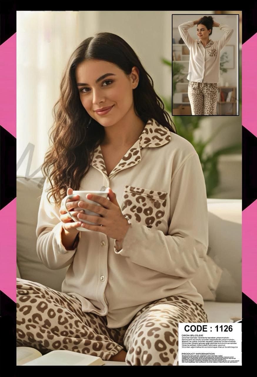 Leopard Cozy Velvet Set