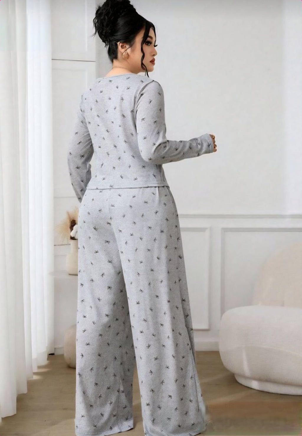 Mini Bows Ruched Set