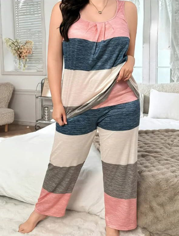 Pink Blue Colorblock