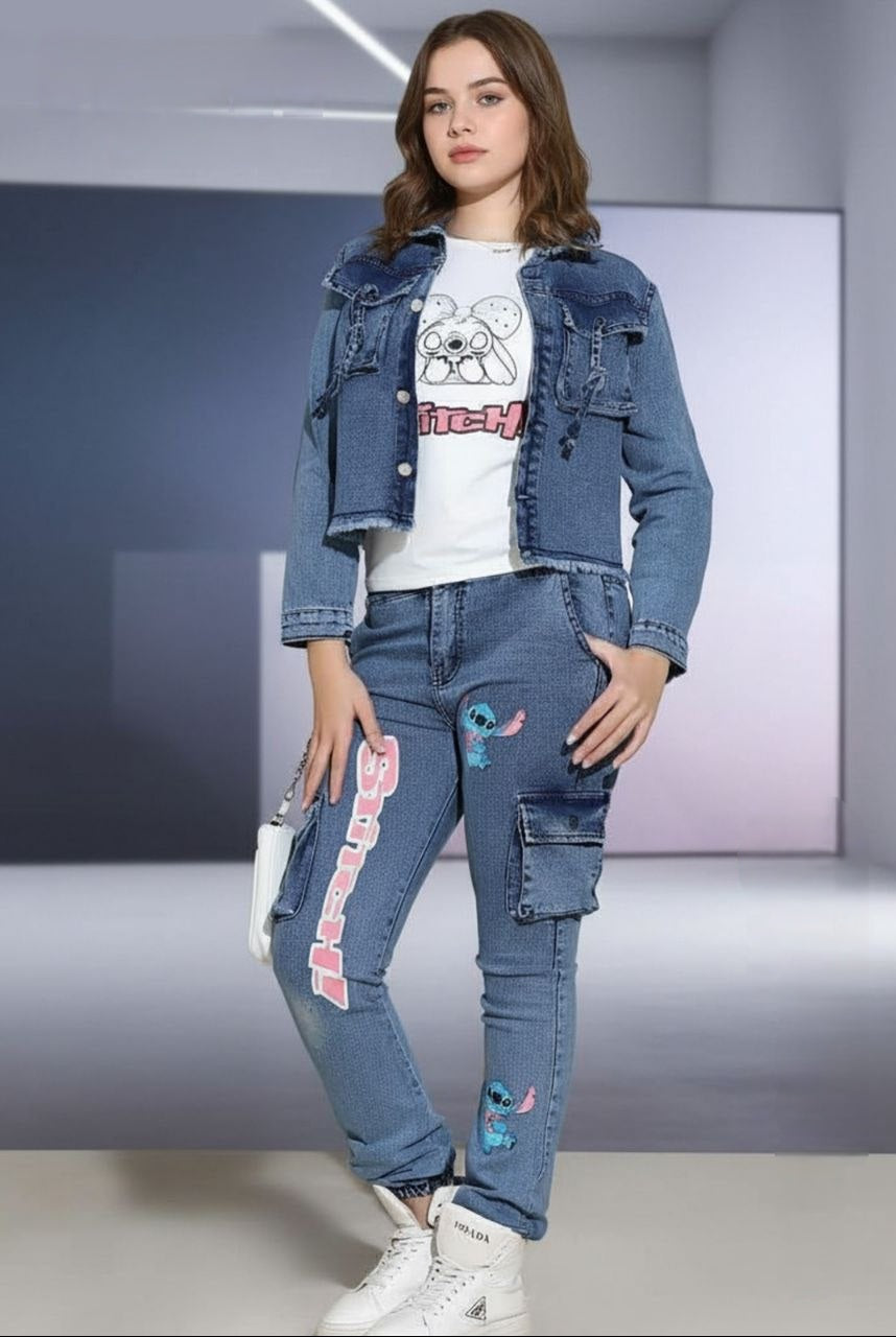 Stitch Denim Set 💙