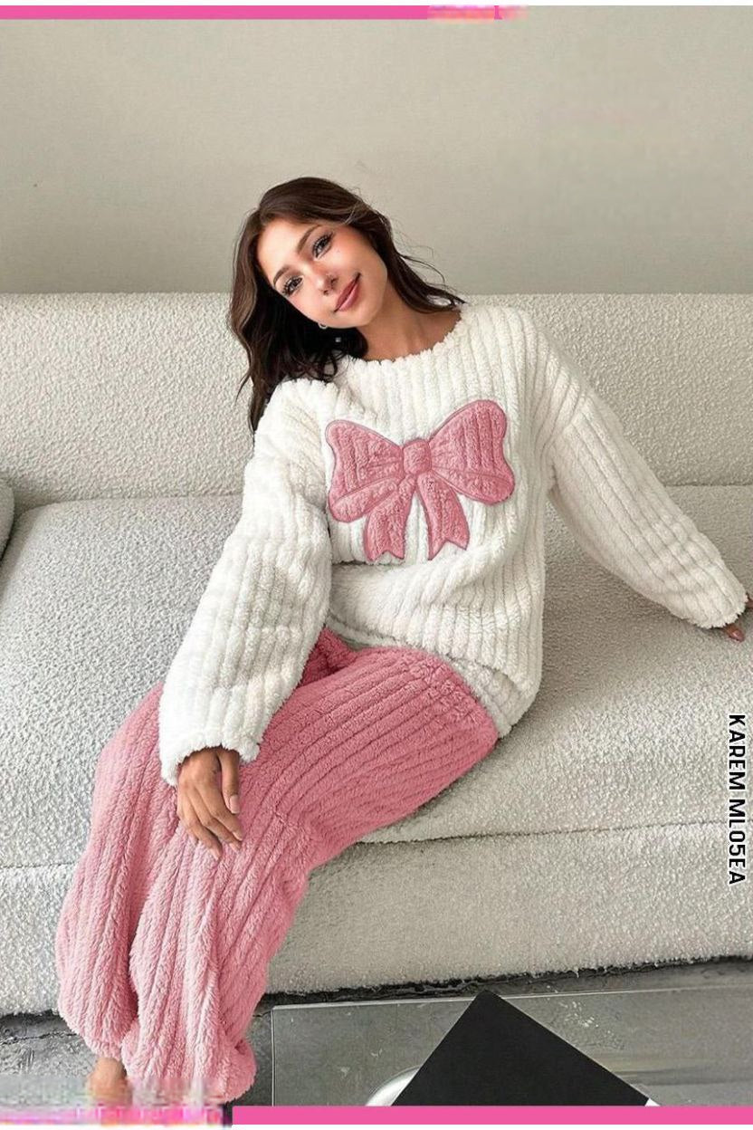 Fluffy Bow Pajama